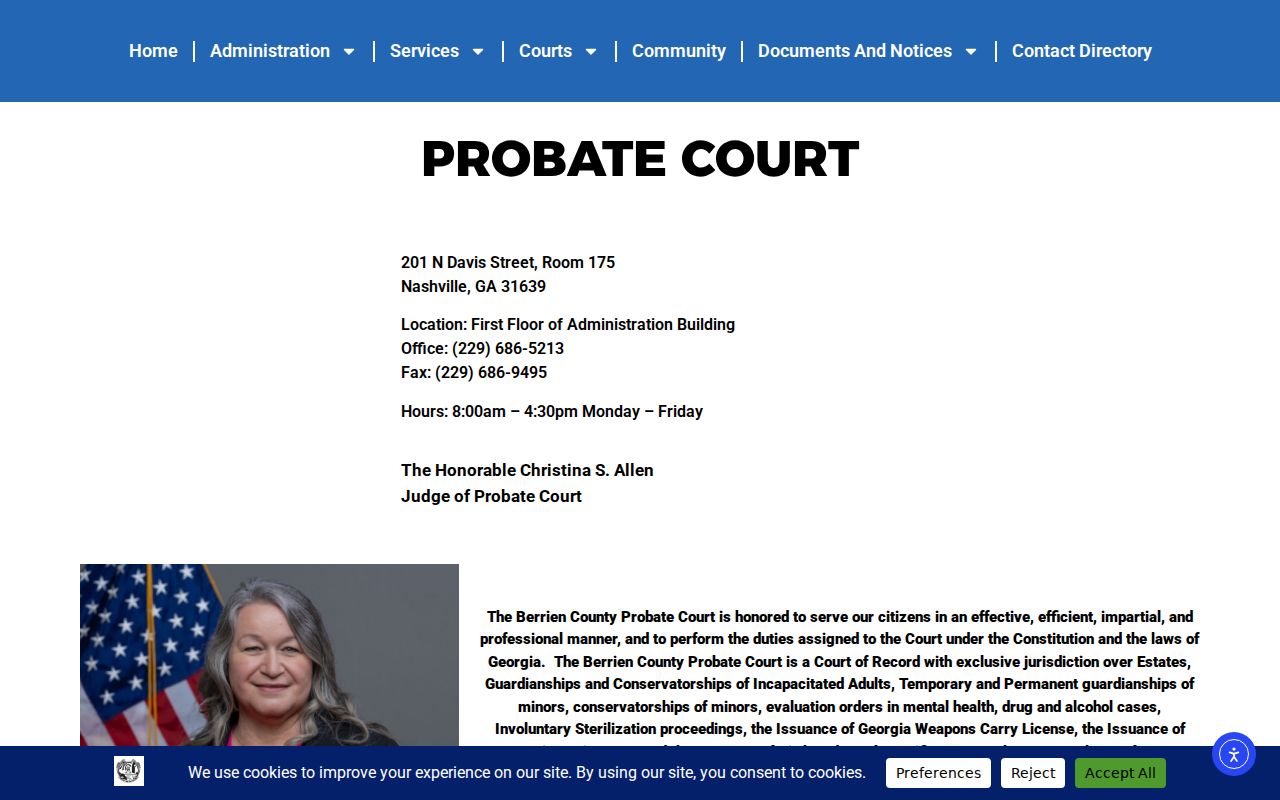 Berrien County court docket Probate Court